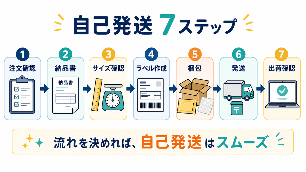自己発送の7ステップ