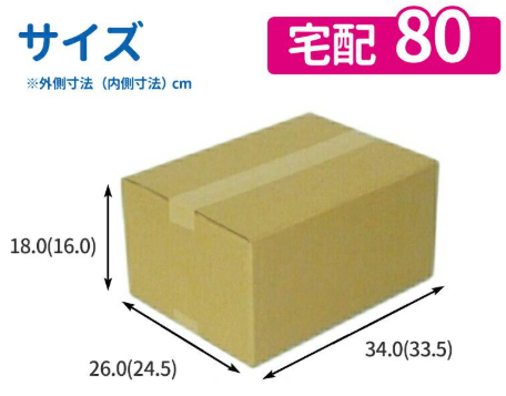 80サイズの段ボール