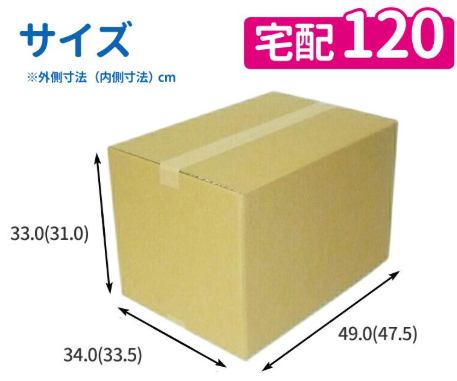 120サイズの段ボール