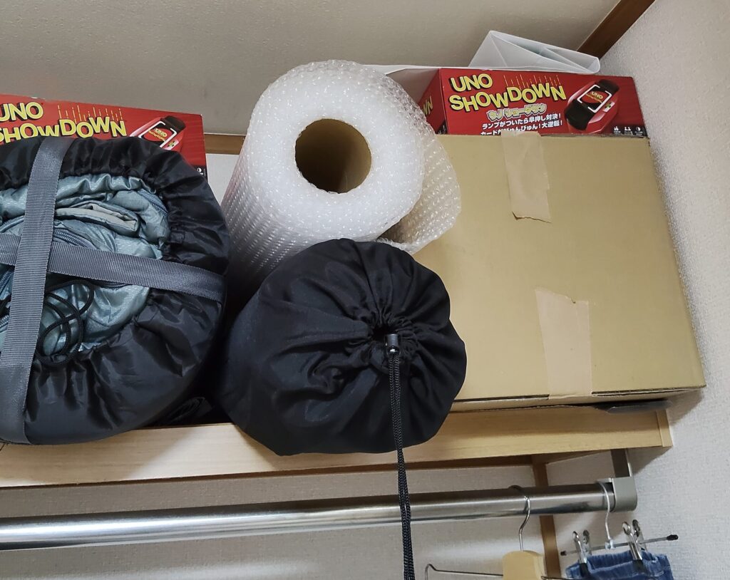 プチプチ　ロールタイプの収納方法