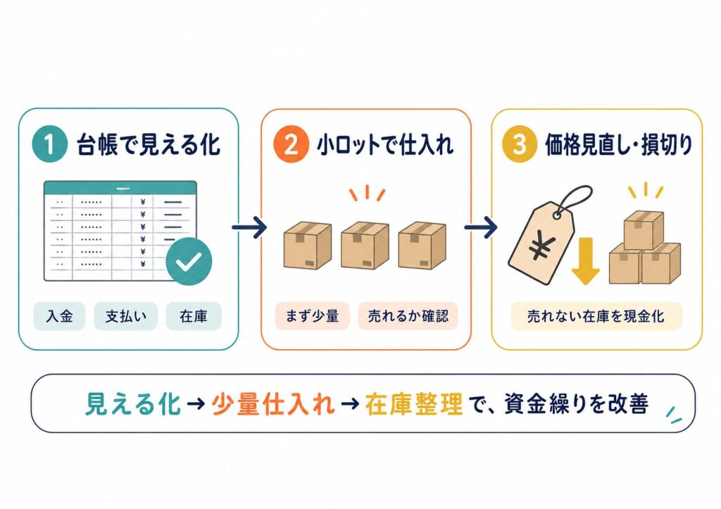 キャッシュフローを改善するために変えた3つの事